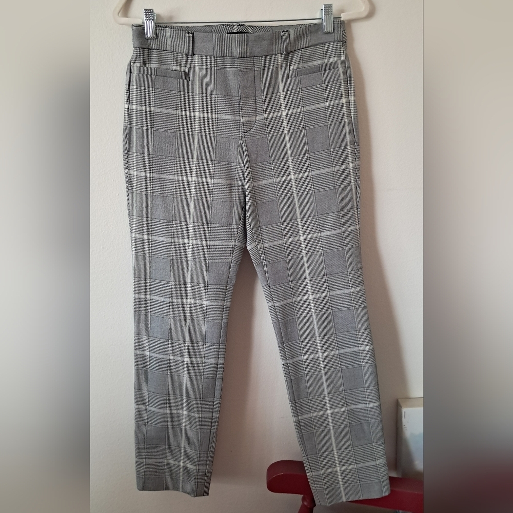 Gray Plaid Pants